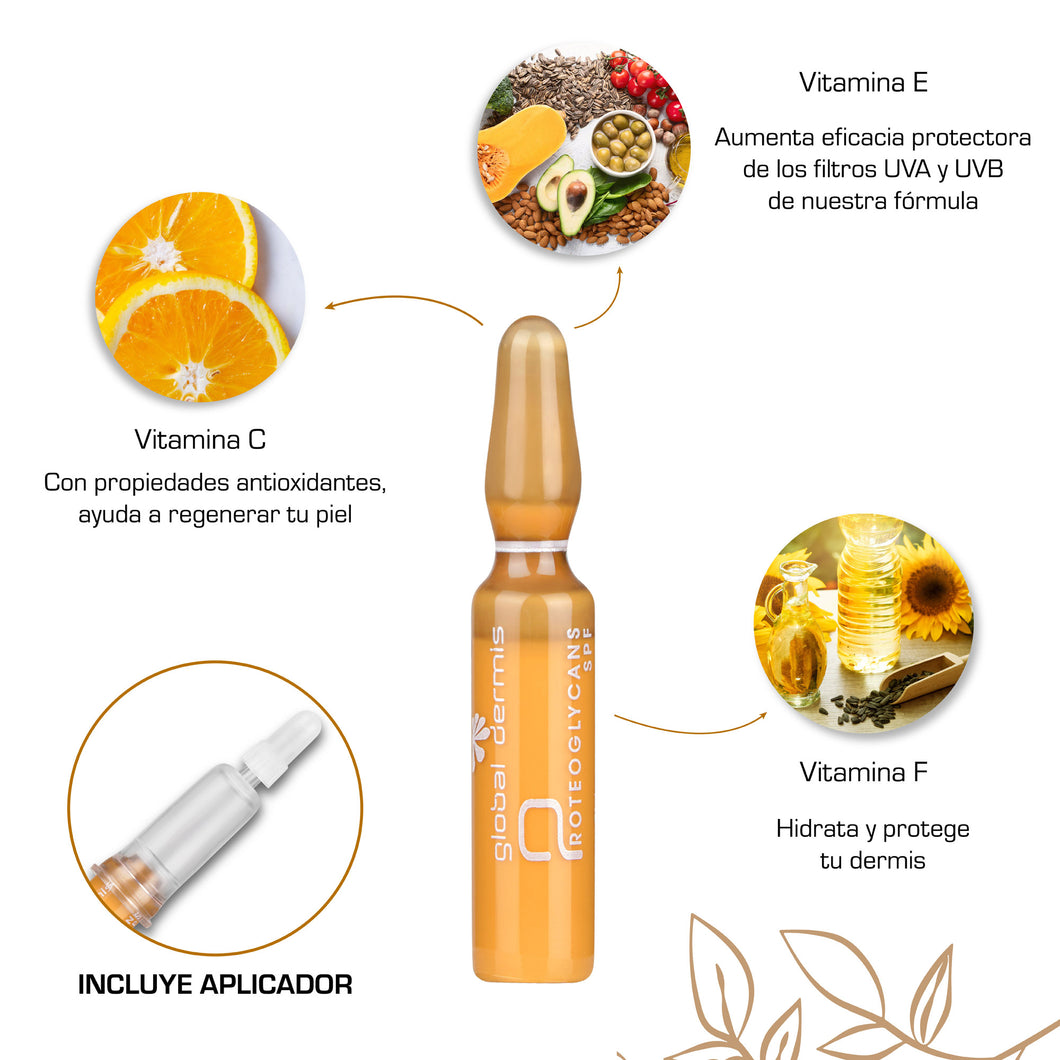 Proteoglicanos SPF con vitamina C y F